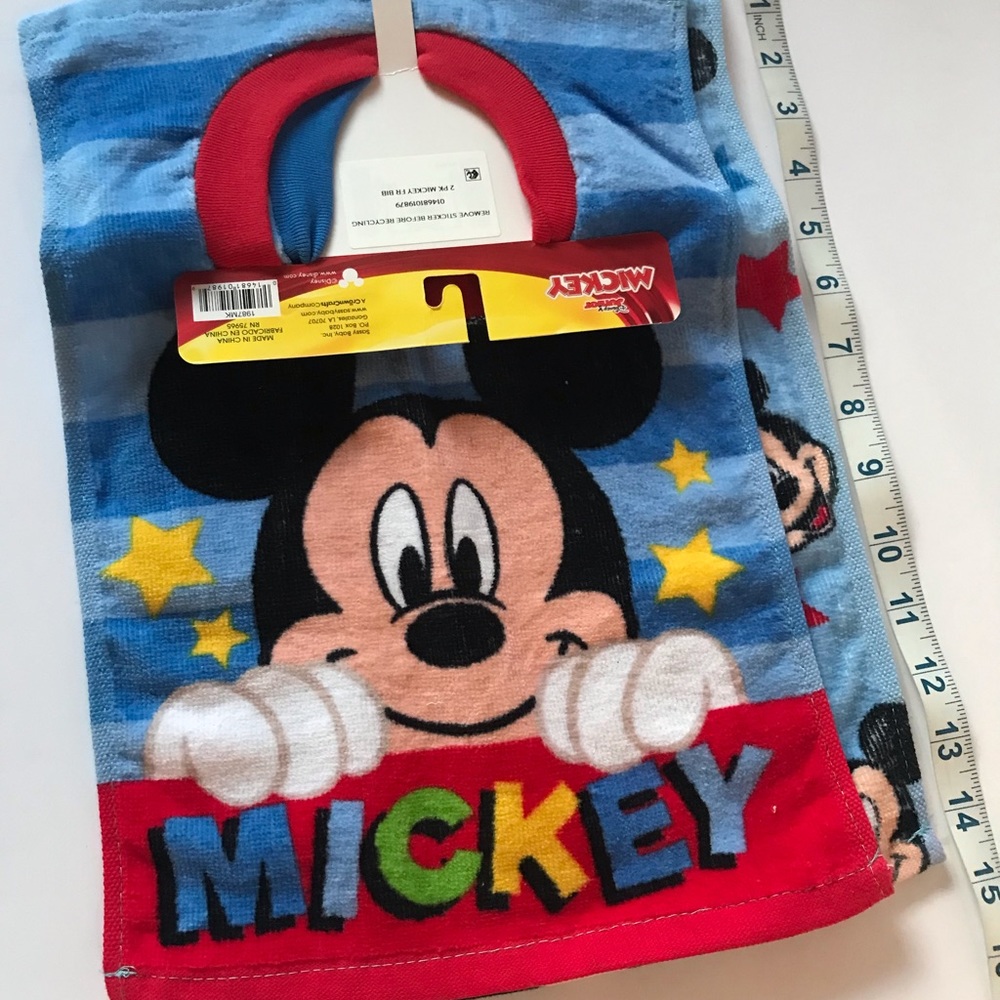 2-Pack Mickey Mouse Toddler Bibs NWT